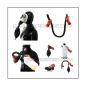 Preview: Deluxe FASER gasmask-zipperhood-system ULTIMATE-F with tube-set, sniffdildo, inhaler-set and rebreathing-bag-set